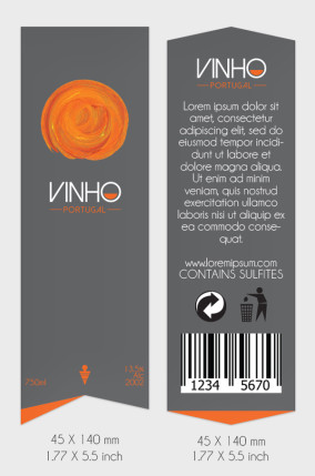                                                        Wine Label Template