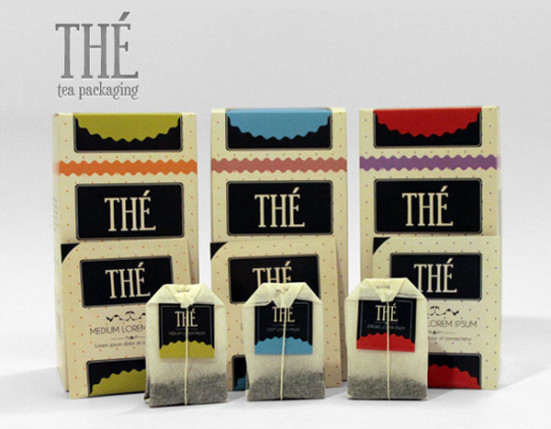 Retro Tea Packaging Template