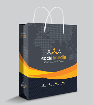                                       Social Media Shopping Bag Template