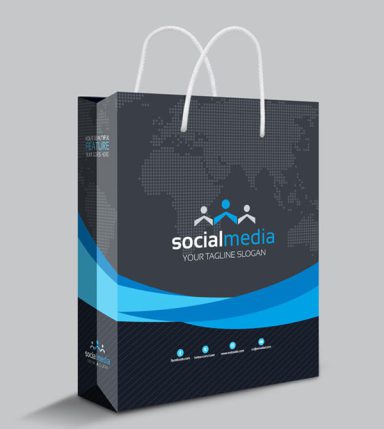                                             Social Media Shopping Bag Template