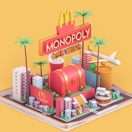 (1) Tác giả: MORPHINE Motion Graphics - Dự án: McDonald's Monopoly